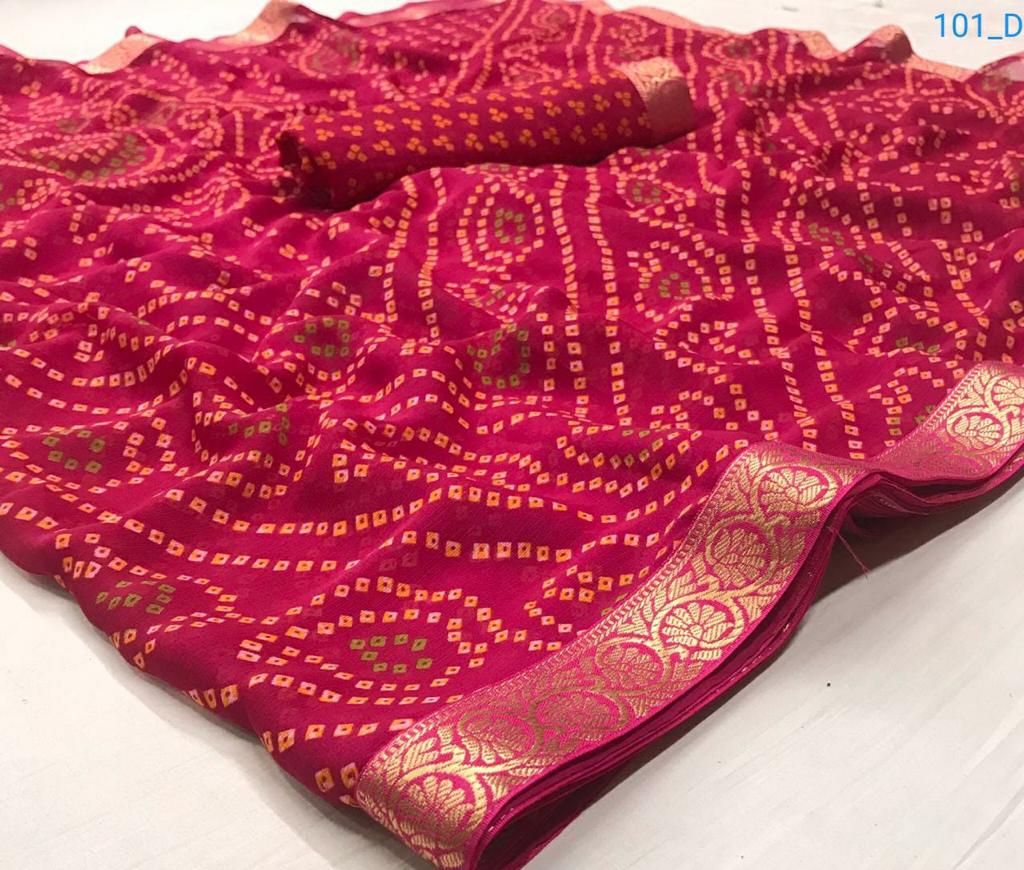 Rajyog Jamkudi Casual Wear Chiffon Designer Latest Saree Collection